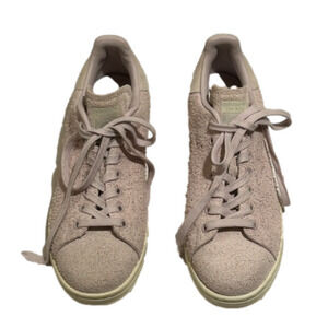 Adidas light mauve suede leather running shoe 8